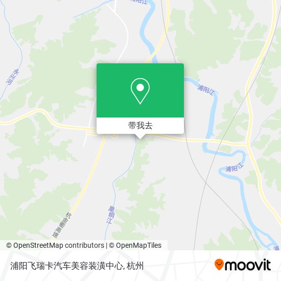 浦阳飞瑞卡汽车美容装潢中心地图