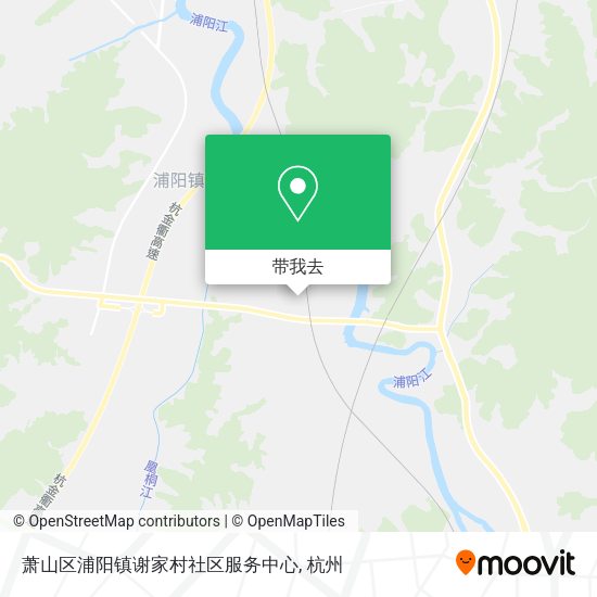 萧山区浦阳镇谢家村社区服务中心地图