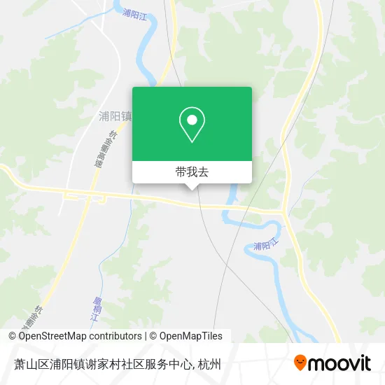 萧山区浦阳镇谢家村社区服务中心地图