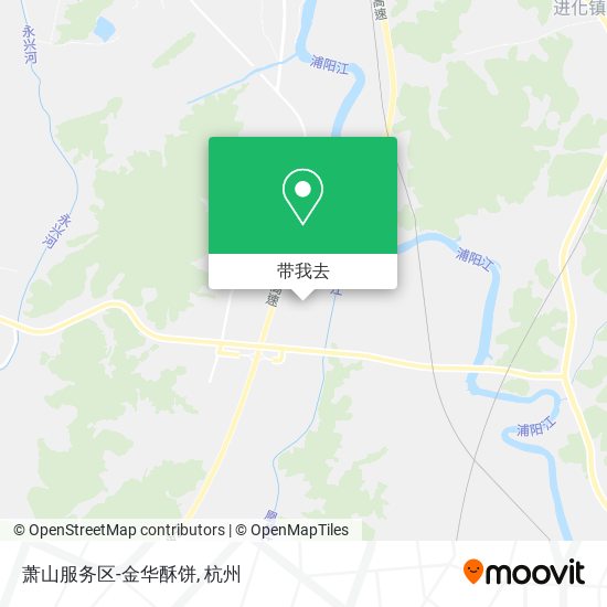 萧山服务区-金华酥饼地图