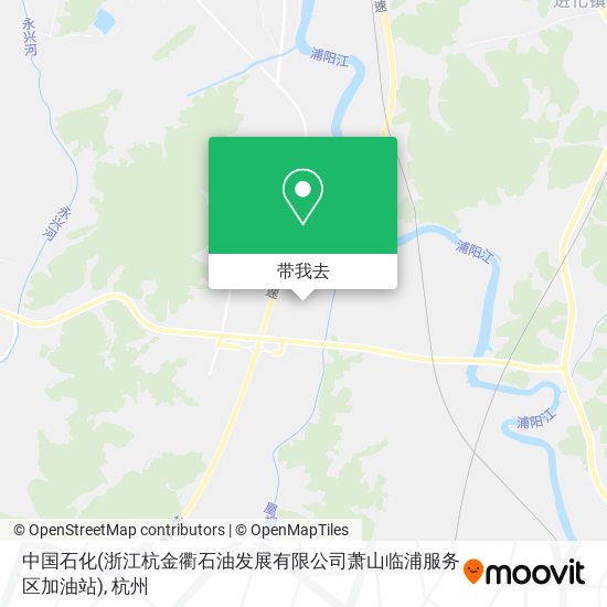 中国石化(浙江杭金衢石油发展有限公司萧山临浦服务区加油站)地图