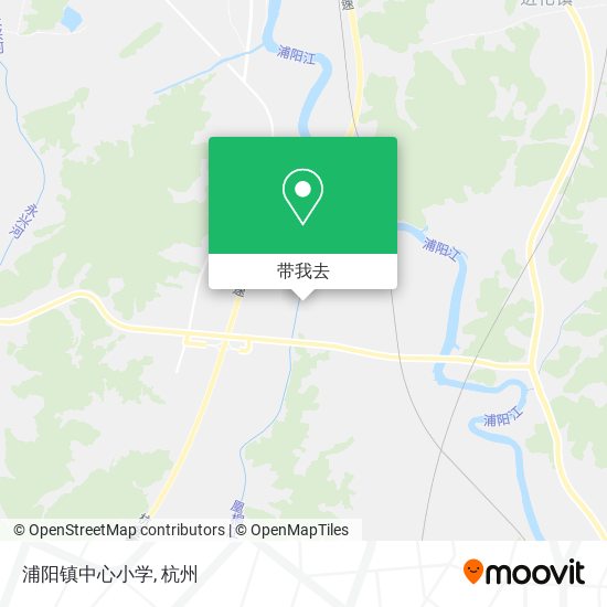 浦阳镇中心小学地图
