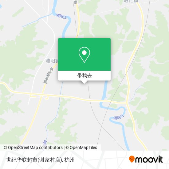 世纪华联超市(谢家村店)地图