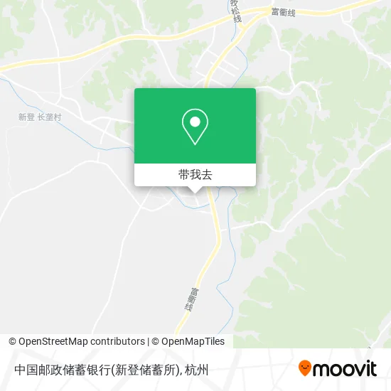 中国邮政储蓄银行(新登储蓄所)地图