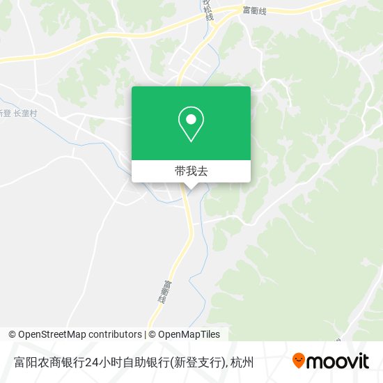 富阳农商银行24小时自助银行(新登支行)地图