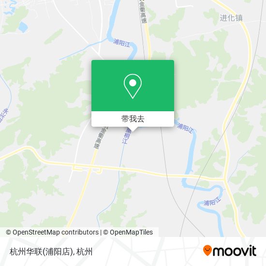 杭州华联(浦阳店)地图