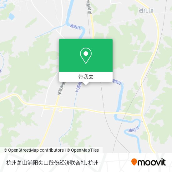 杭州萧山浦阳尖山股份经济联合社地图