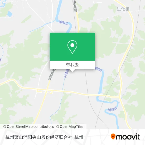 杭州萧山浦阳尖山股份经济联合社地图