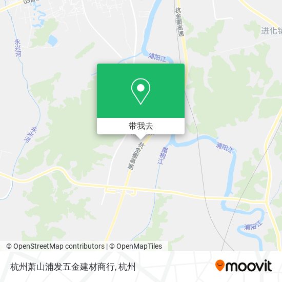 杭州萧山浦发五金建材商行地图
