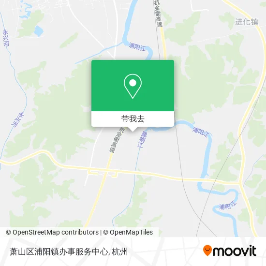萧山区浦阳镇办事服务中心地图