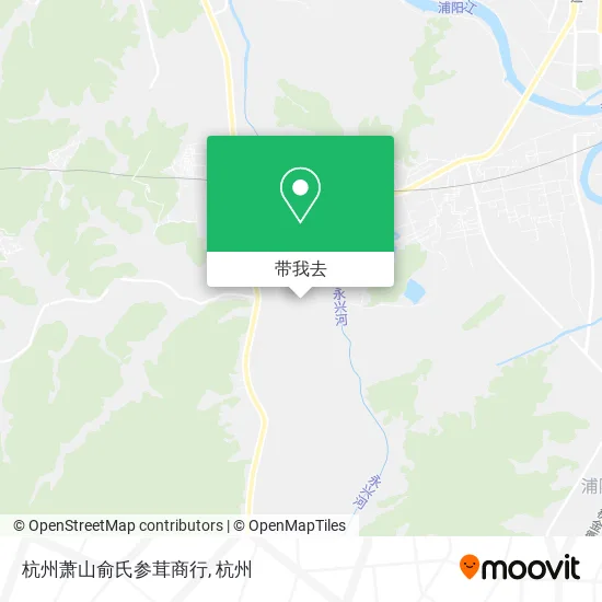 杭州萧山俞氏参茸商行地图