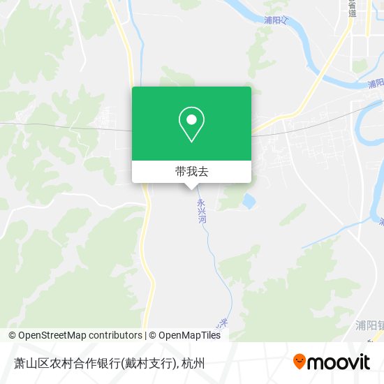 萧山区农村合作银行(戴村支行)地图