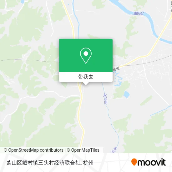 萧山区戴村镇三头村经济联合社地图
