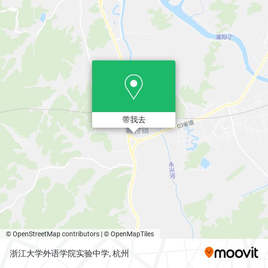 浙江大学外语学院实验中学地图