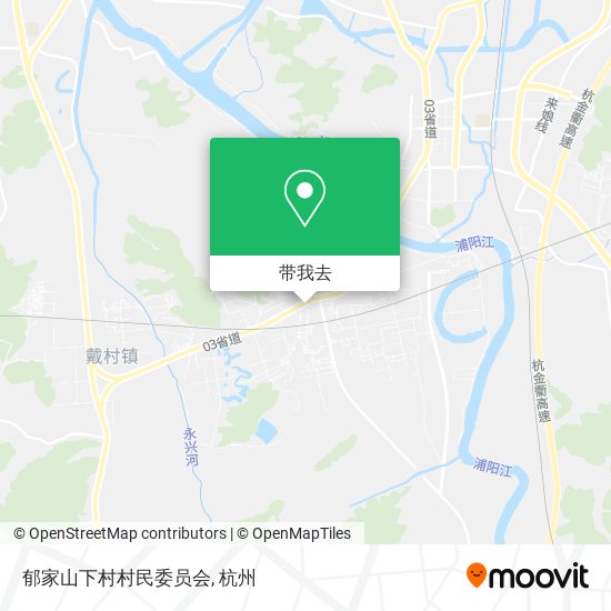 郁家山下村村民委员会地图