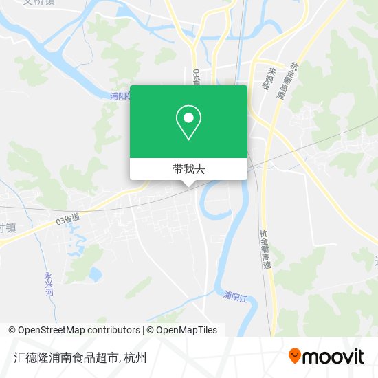 汇德隆浦南食品超市地图