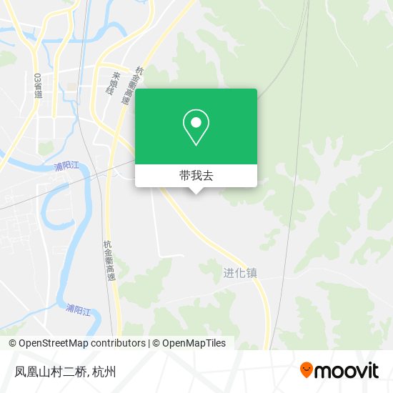 凤凰山村二桥地图