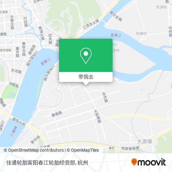 佳通轮胎富阳春江轮胎经营部地图