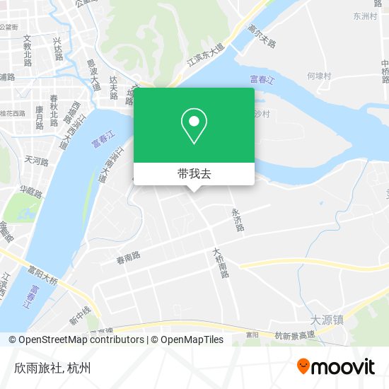 欣雨旅社地图