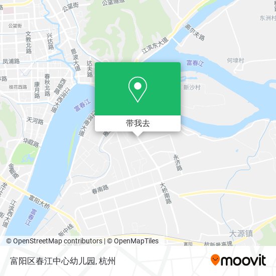 富阳区春江中心幼儿园地图