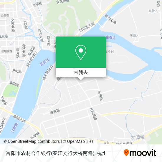 富阳市农村合作银行(春江支行大桥南路)地图
