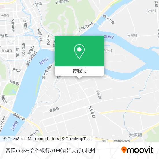 富阳市农村合作银行ATM(春江支行)地图
