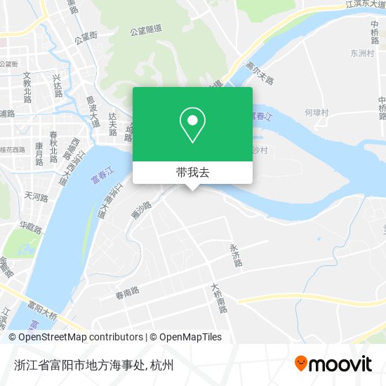 浙江省富阳市地方海事处地图
