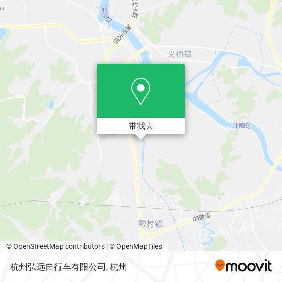 杭州弘远自行车有限公司地图