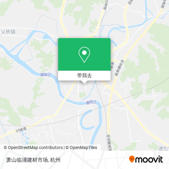 萧山临浦建材市场地图