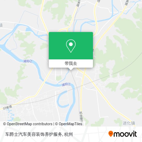 车爵士汽车美容装饰养护服务地图