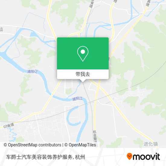 车爵士汽车美容装饰养护服务地图