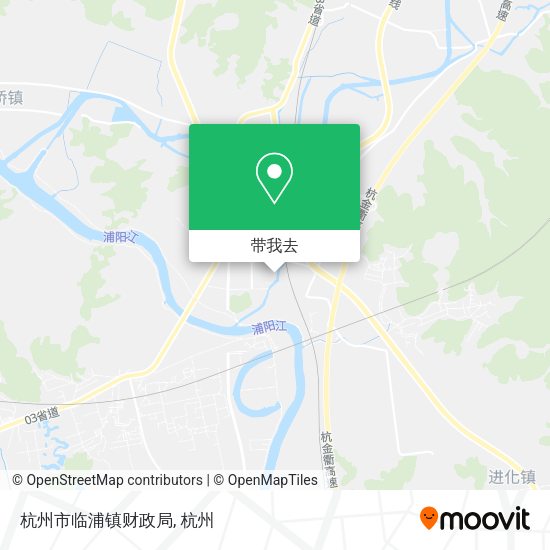 杭州市临浦镇财政局地图