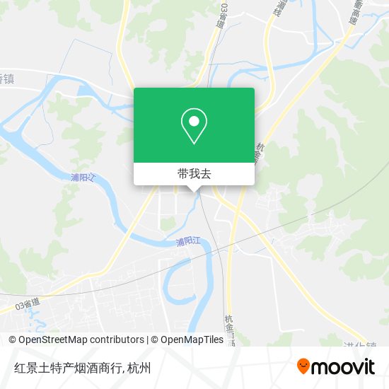 红景土特产烟酒商行地图