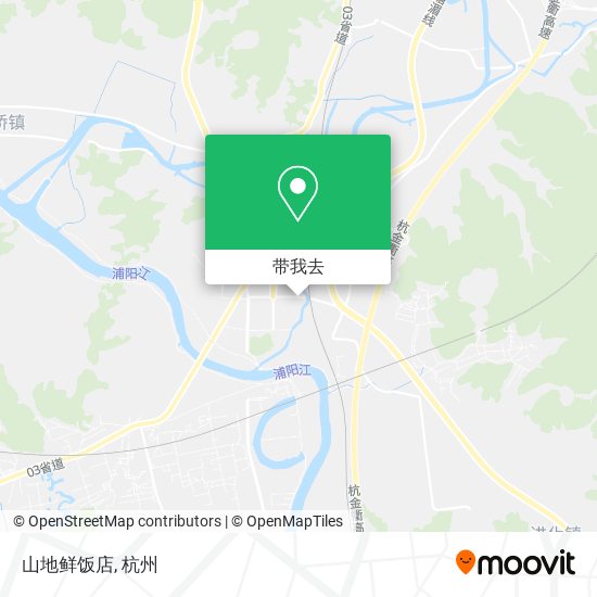 山地鲜饭店地图