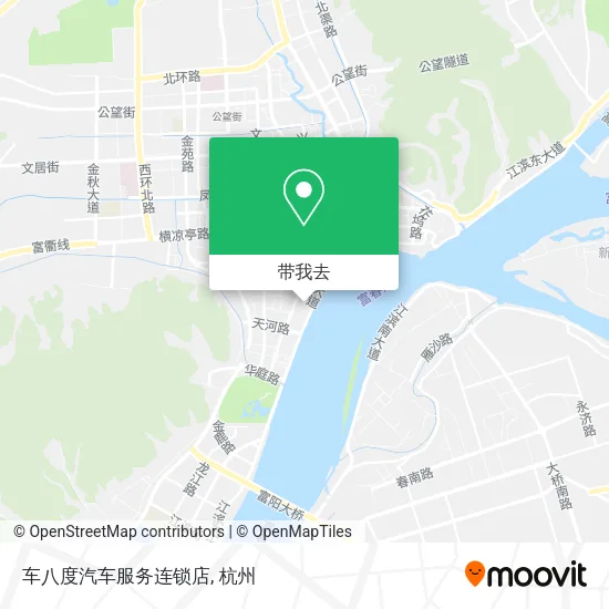车八度汽车服务连锁店地图