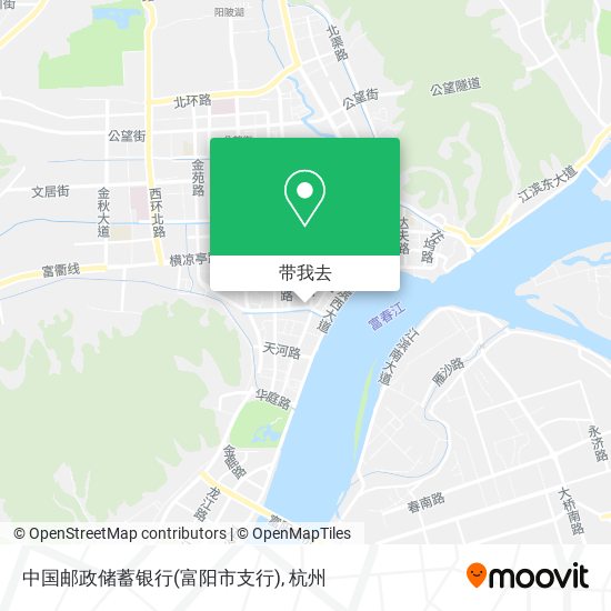 中国邮政储蓄银行(富阳市支行)地图