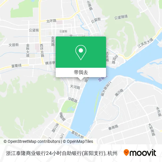 浙江泰隆商业银行24小时自助银行(富阳支行)地图