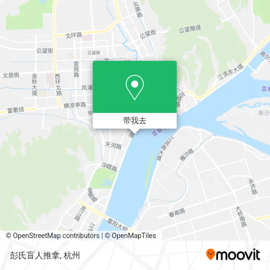 彭氏盲人推拿地图