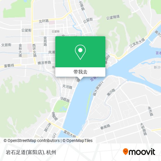 岩石足道(富阳店)地图