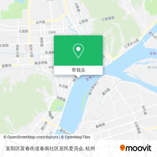 富阳区富春街道春南社区居民委员会地图