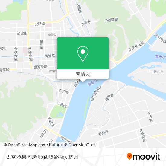 太空舱果木烤吧(西堤路店)地图