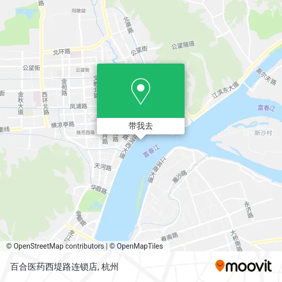 百合医药西堤路连锁店地图