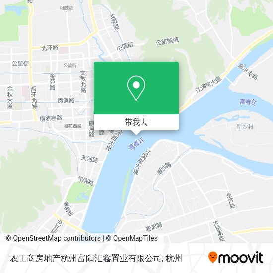 农工商房地产杭州富阳汇鑫置业有限公司地图
