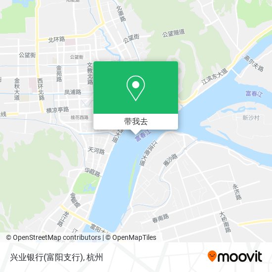 兴业银行(富阳支行)地图