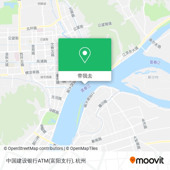 中国建设银行ATM(富阳支行)地图