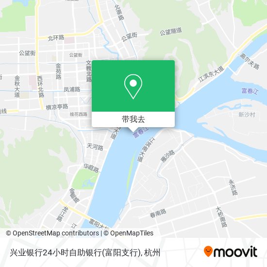 兴业银行24小时自助银行(富阳支行)地图