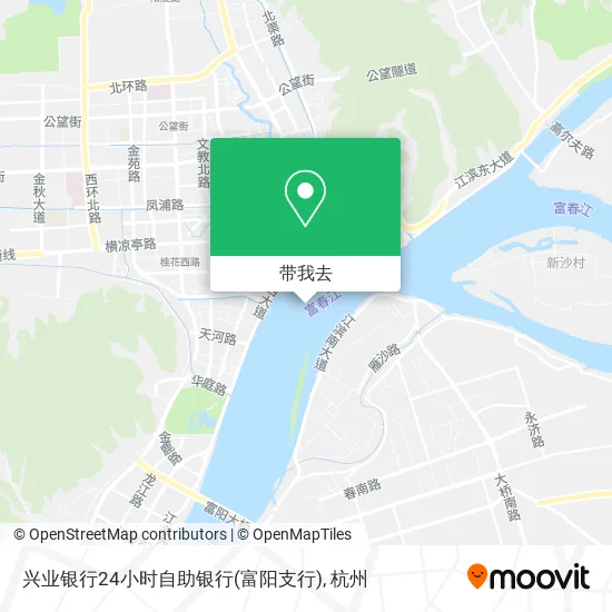 兴业银行24小时自助银行(富阳支行)地图