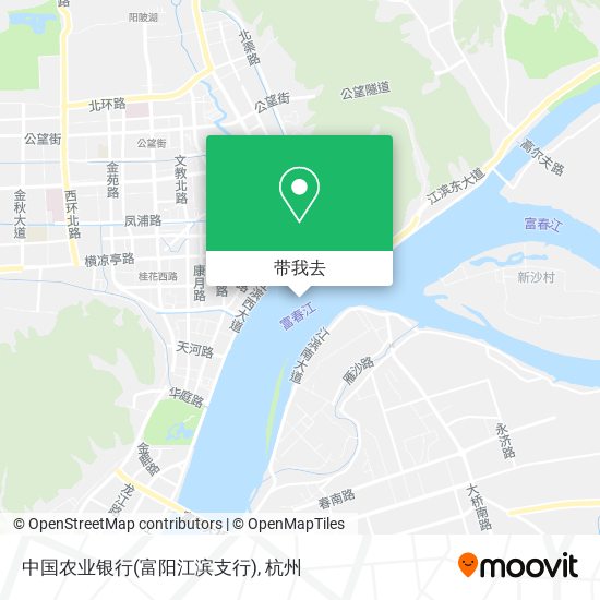 中国农业银行(富阳江滨支行)地图