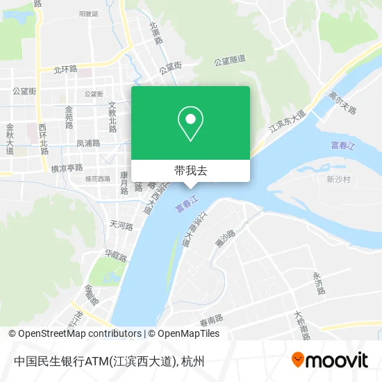 中国民生银行ATM(江滨西大道)地图
