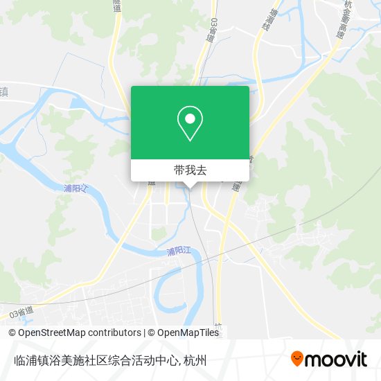 临浦镇浴美施社区综合活动中心地图